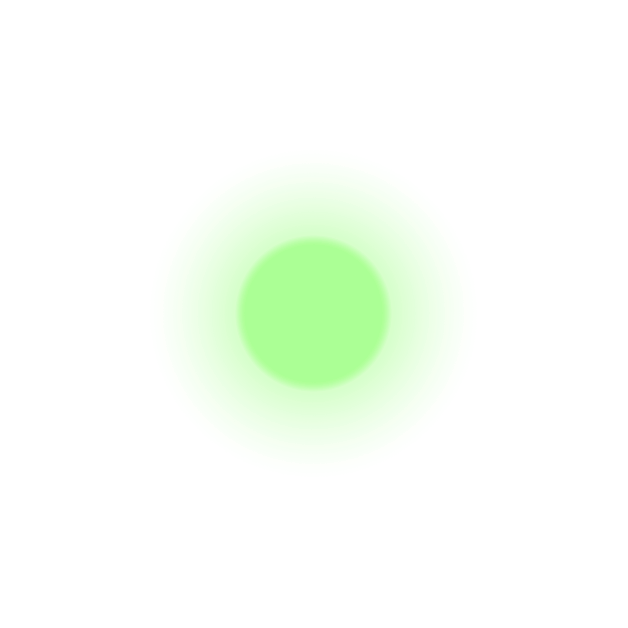 radiating cyan spot
