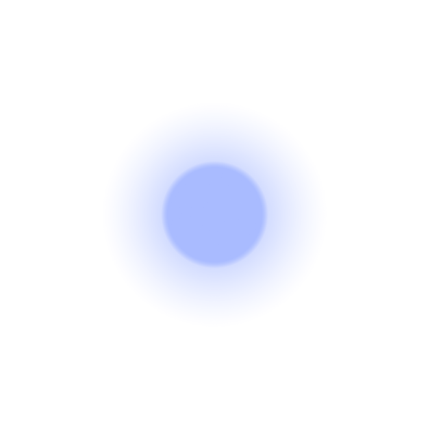 radiating cyan spot